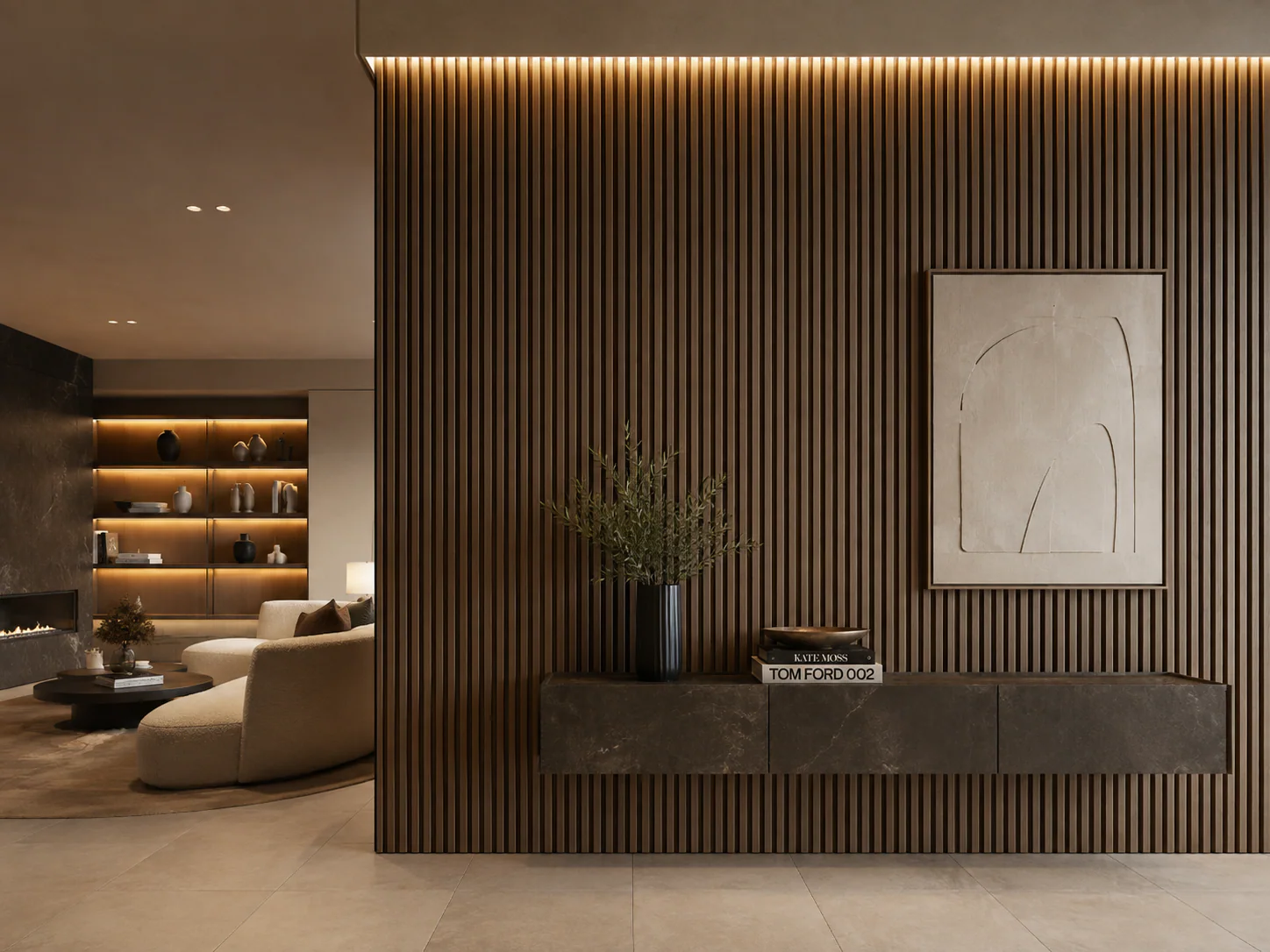 Fluted Decorative Panel commercial application