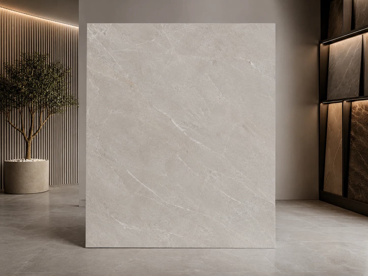 Large-Format Porcelain Flooring full surface view