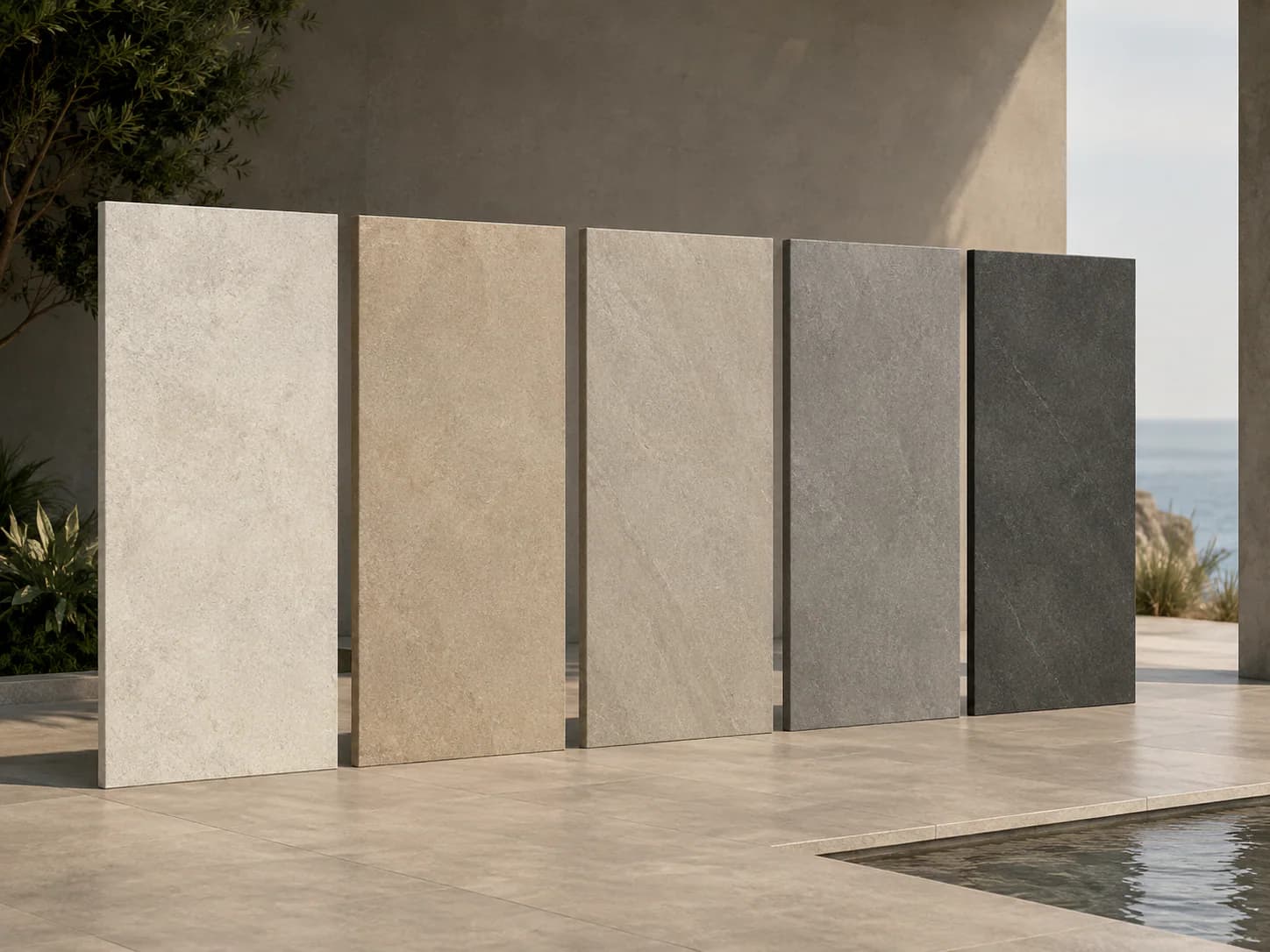 Outdoor Porcelain finish variation