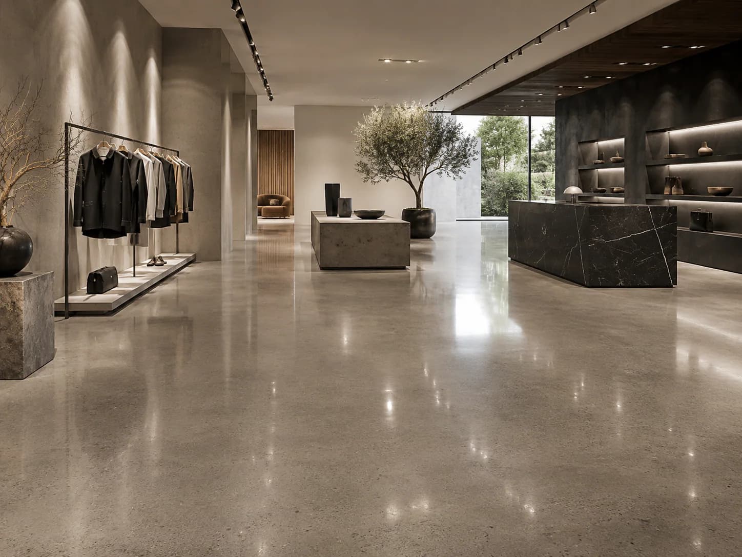 Polished Concrete commercial application