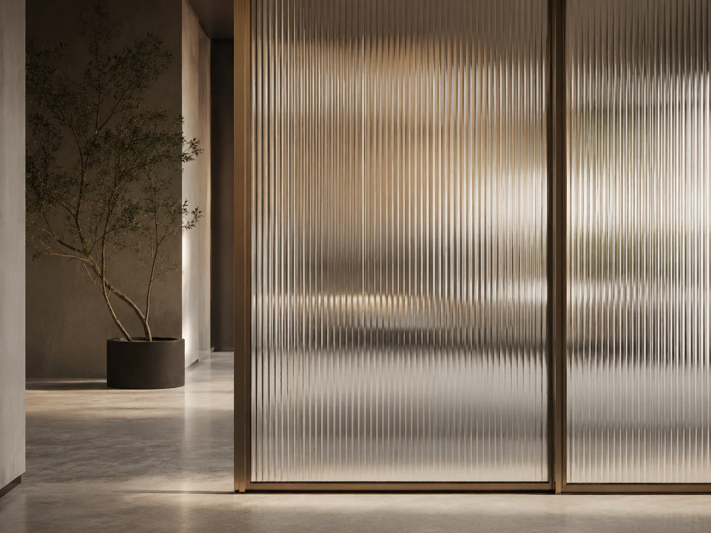 Reeded / Fluted Glass material macro