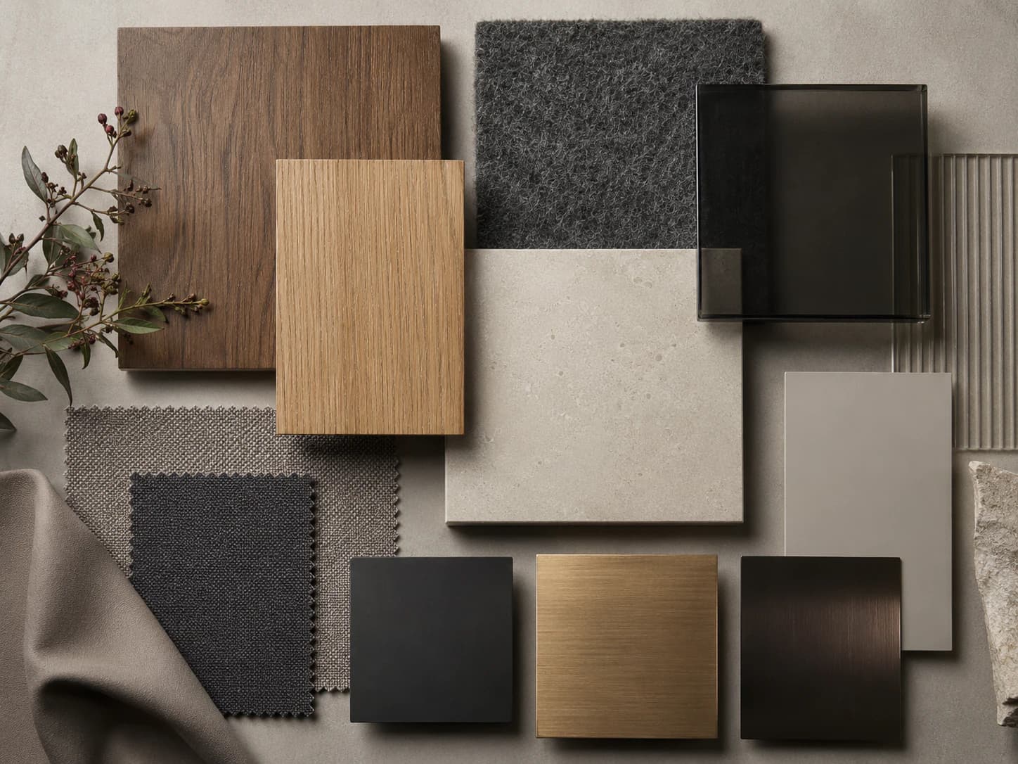 Workplace material palette study
