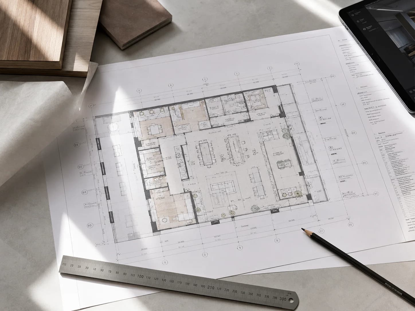 Floor plan review stage of the FitOut Direct project process