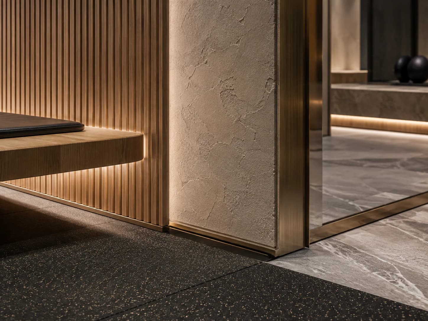 Fitness & Wellness material-detail interior direction