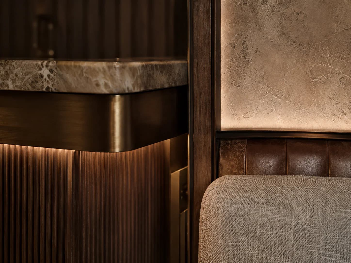 Hospitality material-detail interior direction