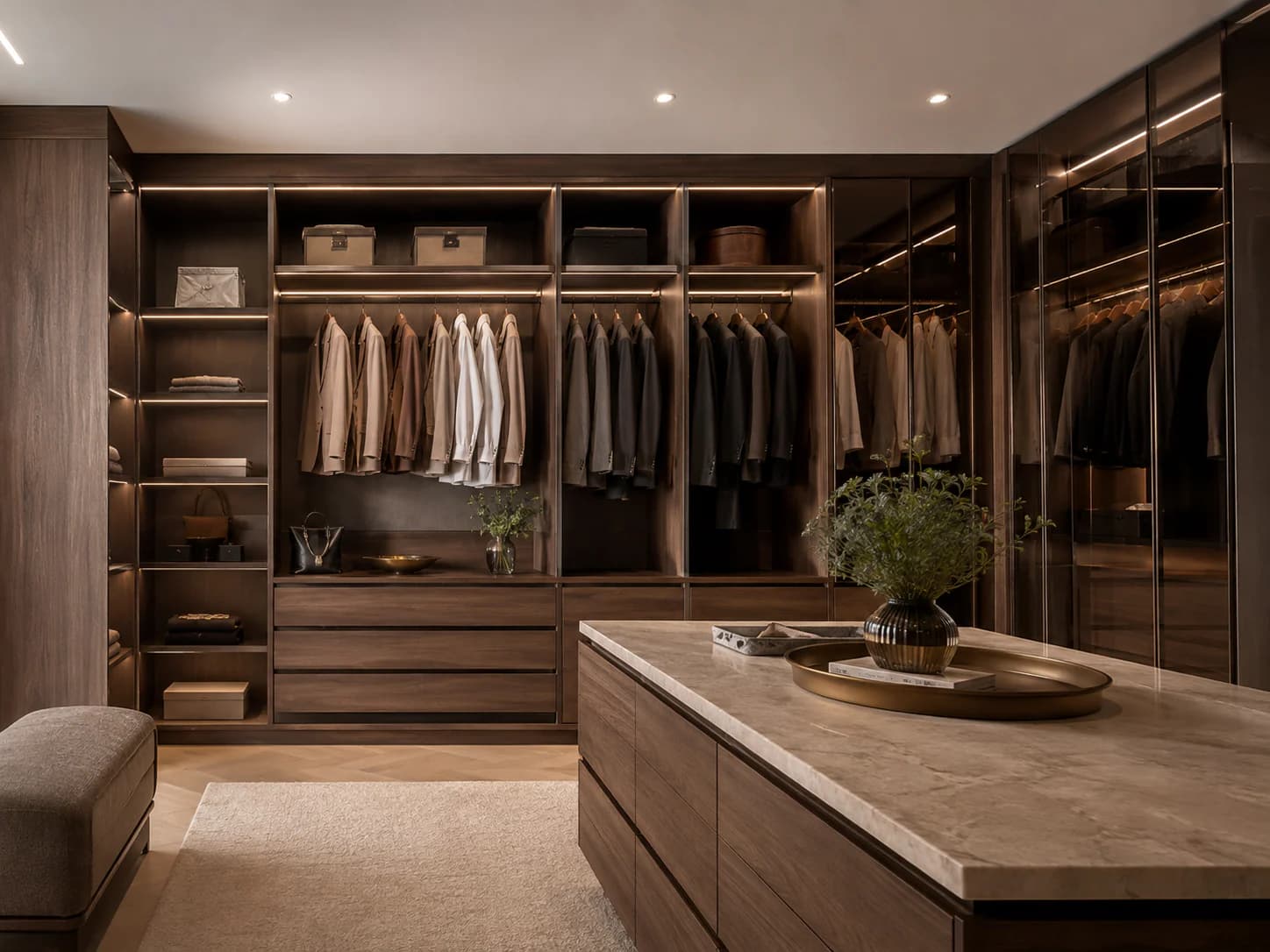 Residential wardrobe interior direction