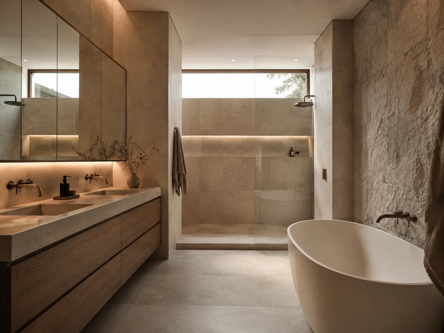 Residential bathroom interior direction