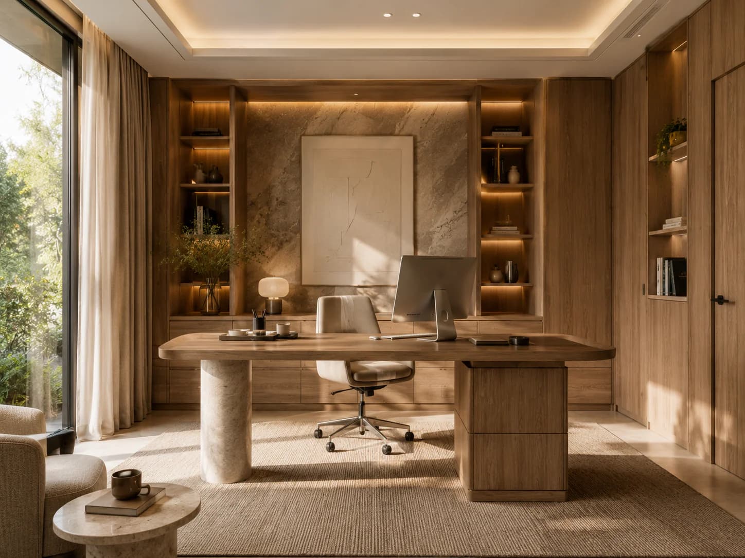 Residential home-office interior direction