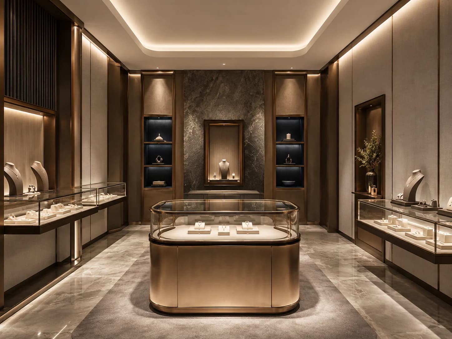 Retail jewellery interior direction