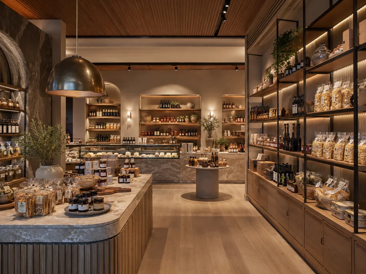 Retail gourmet interior direction