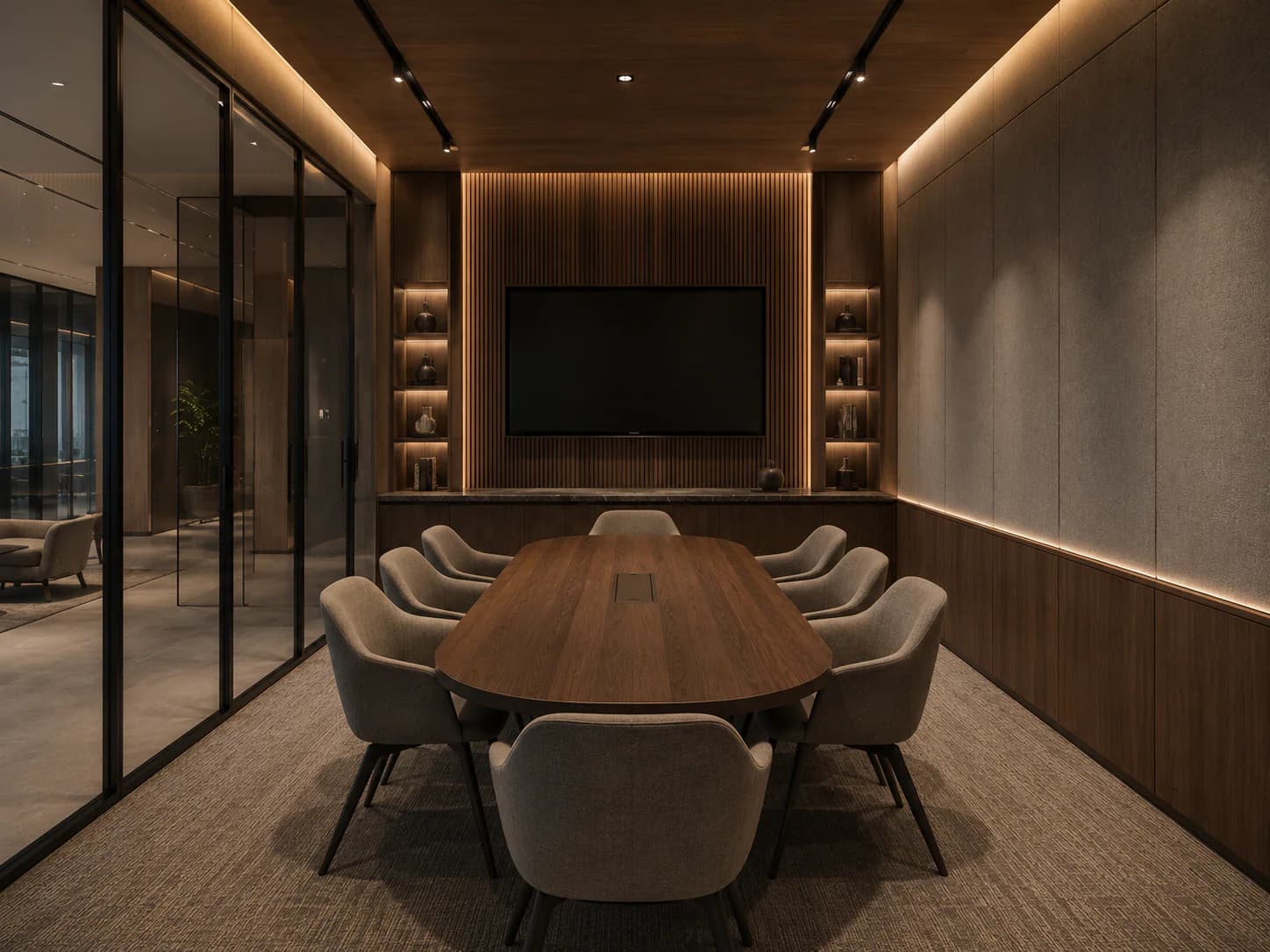 Workplace meeting-room interior direction
