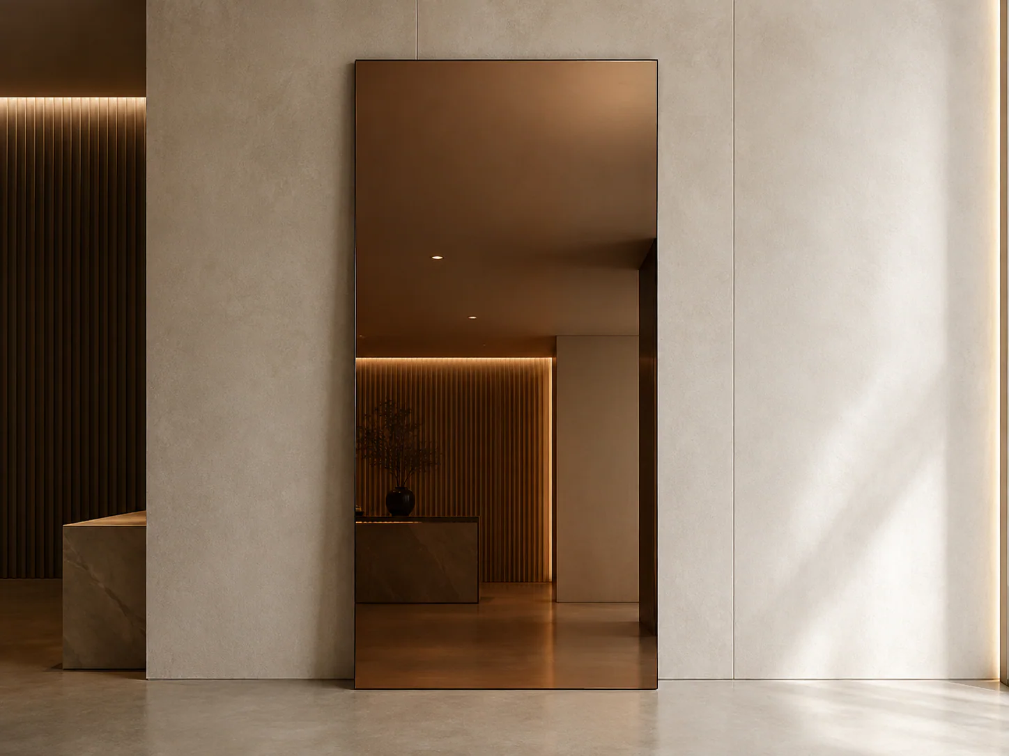 Bronze Mirror / Tinted Mirror full surface view