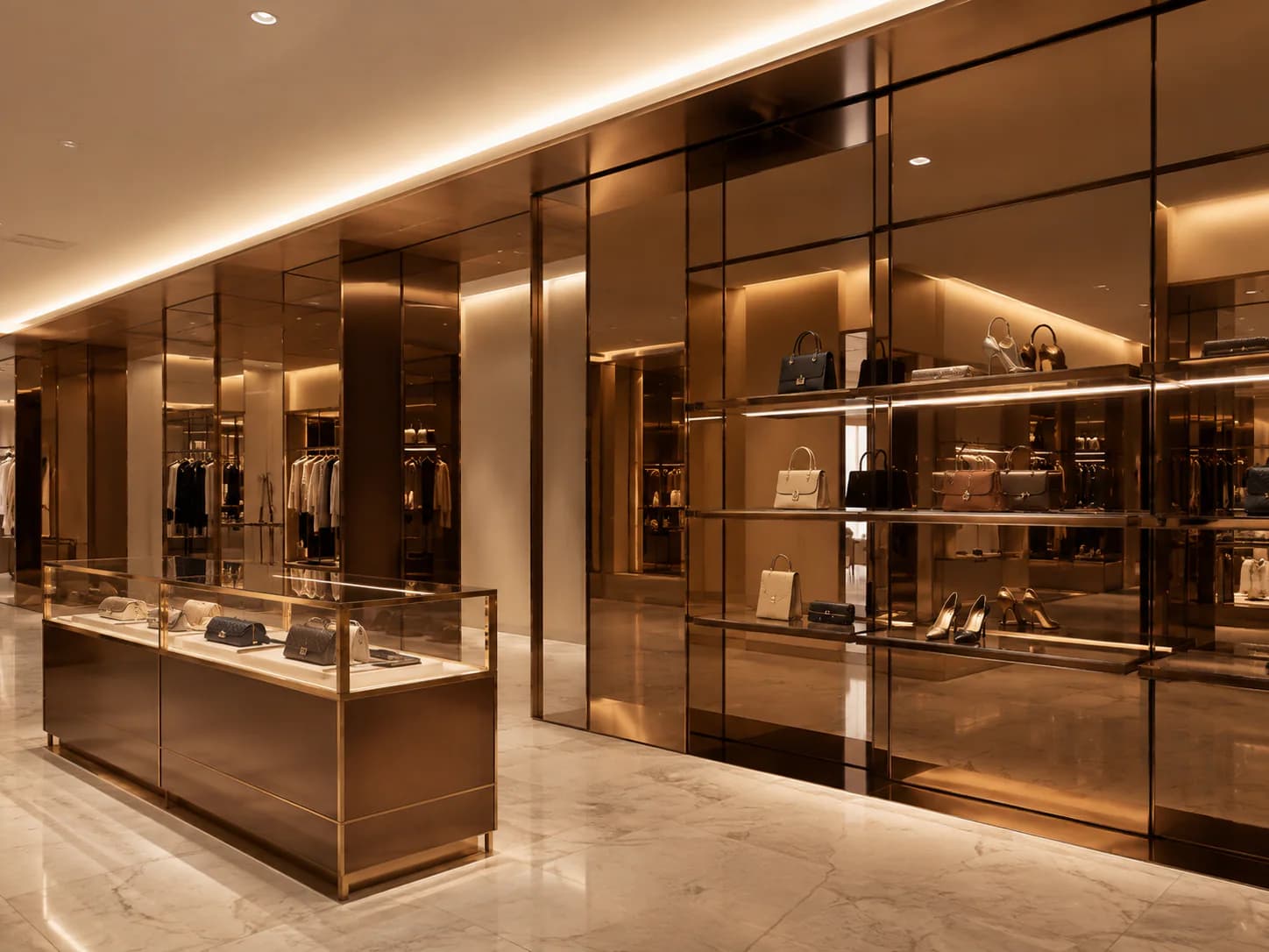 Bronze Mirror / Tinted Mirror commercial application