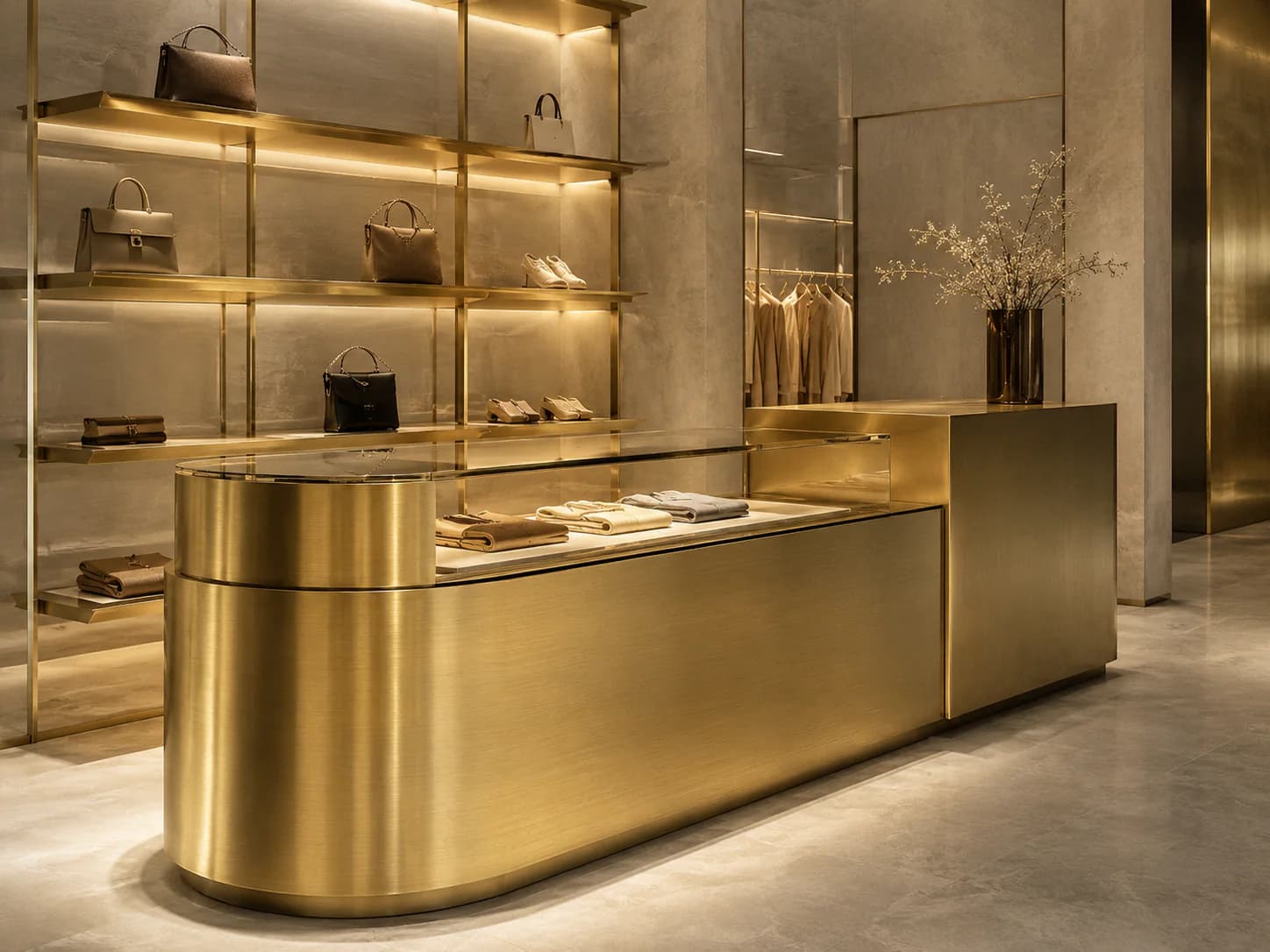 Brushed Brass residential application