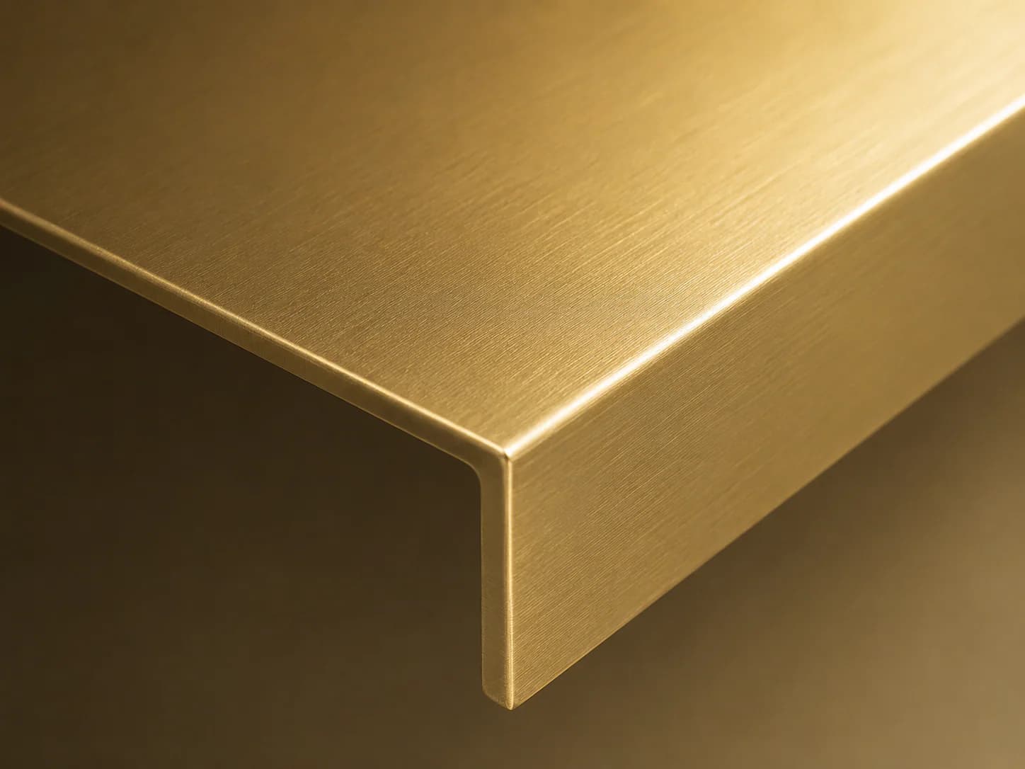 Brushed Brass commercial application