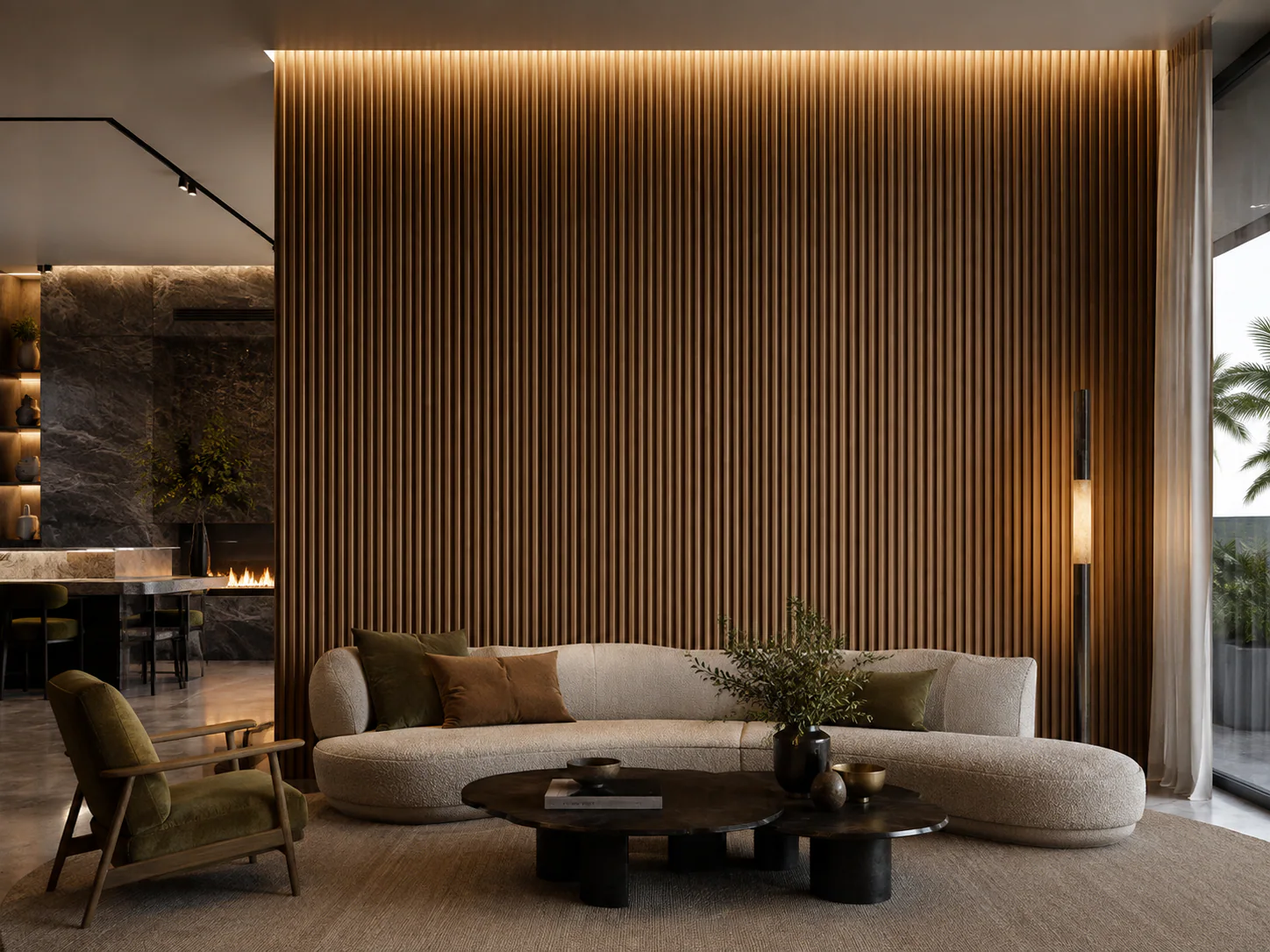 Fluted Timber residential application