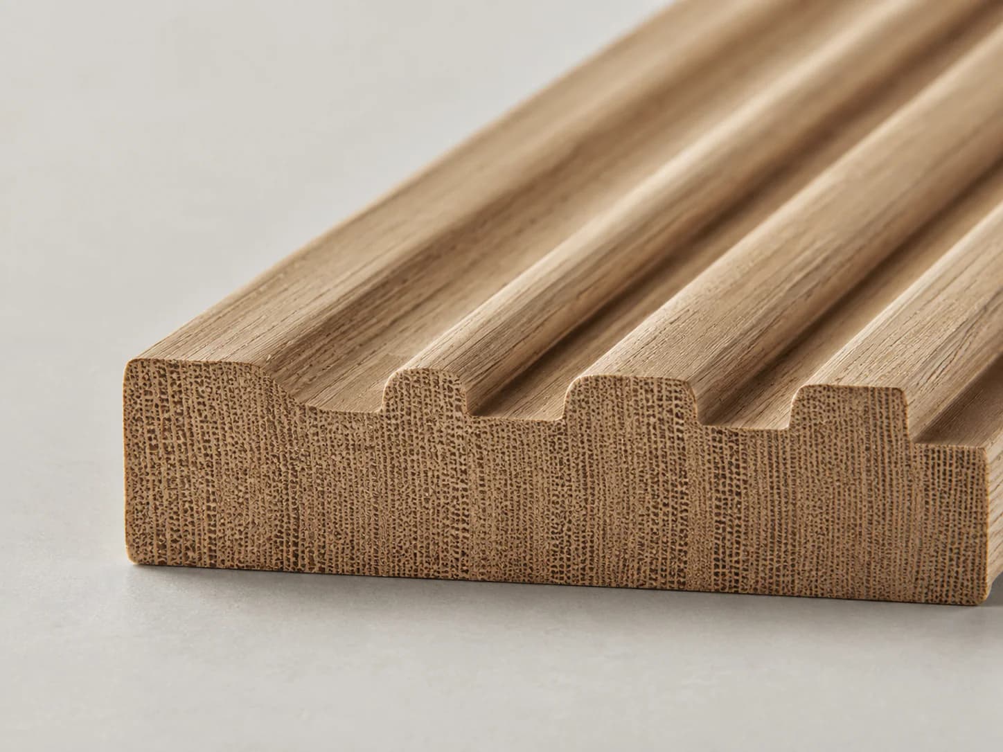 Fluted Timber edge and profile detail