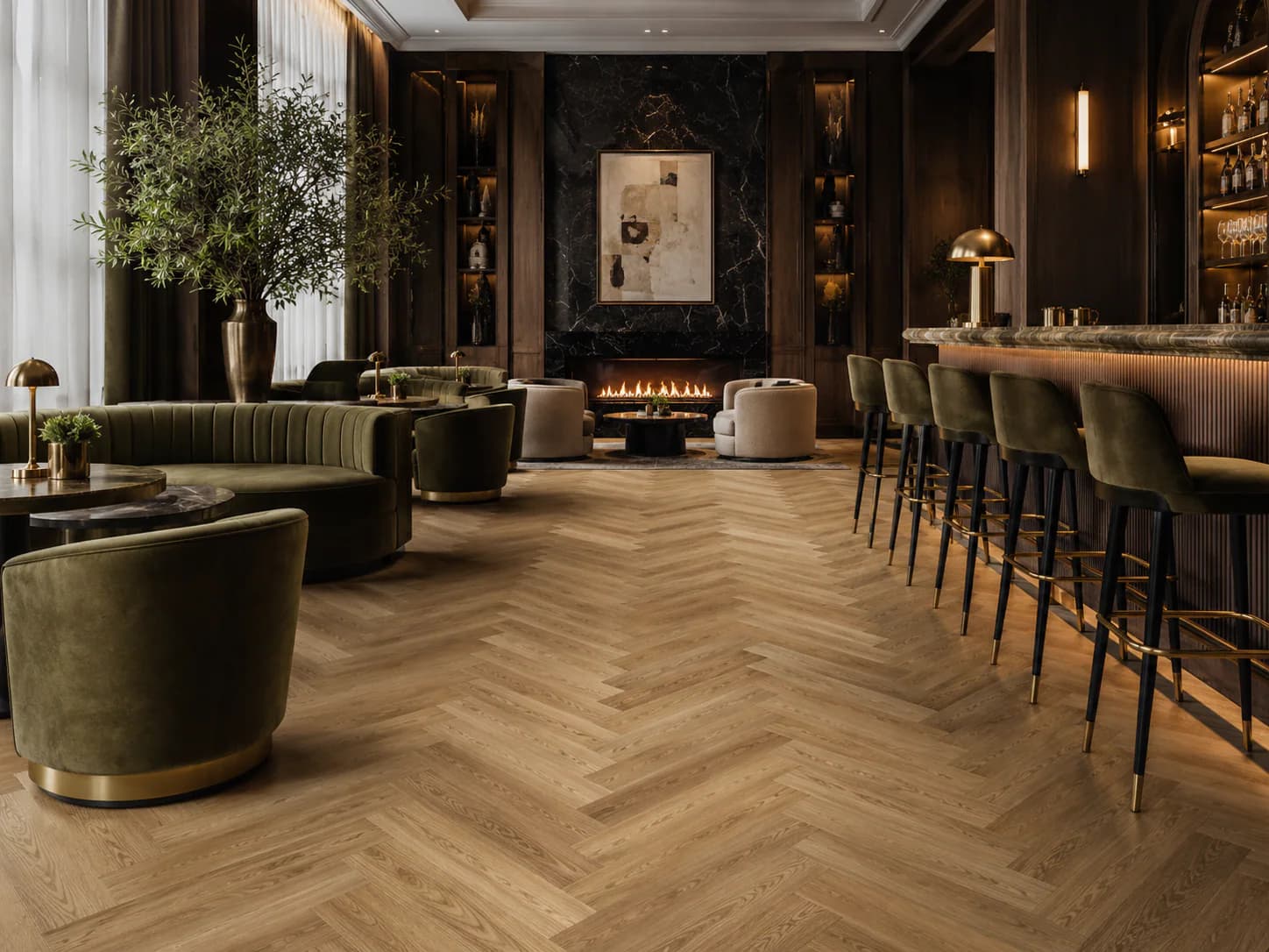 Herringbone Timber residential application