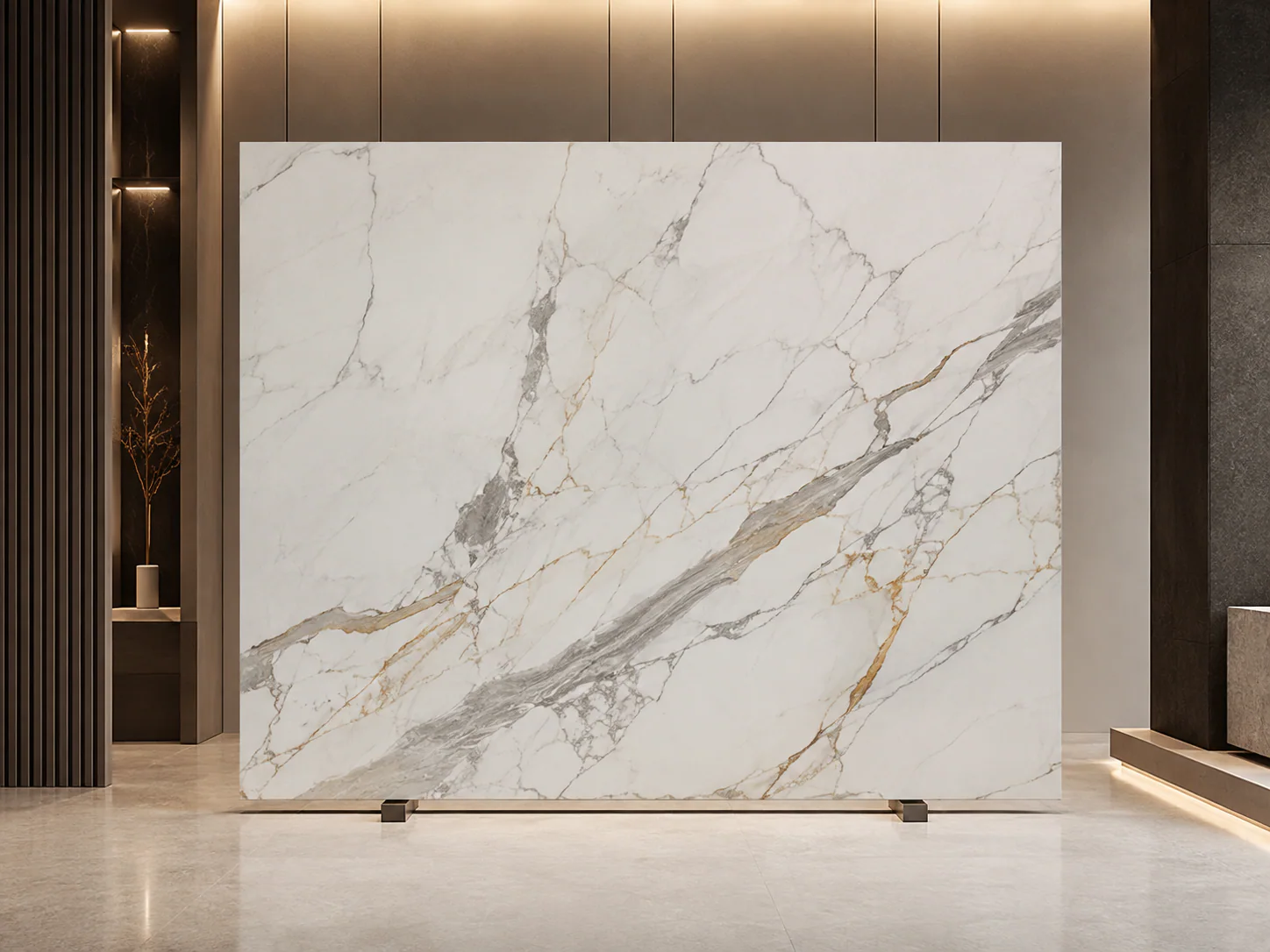 Marble-Look Porcelain full surface view