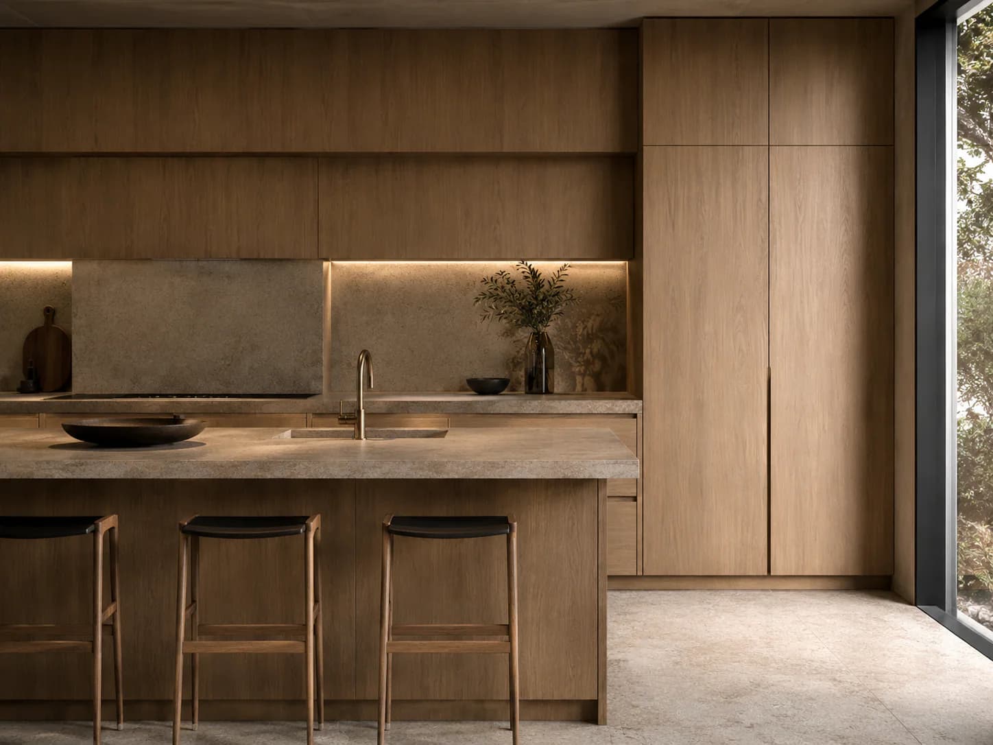 Natural Veneer Joinery residential application