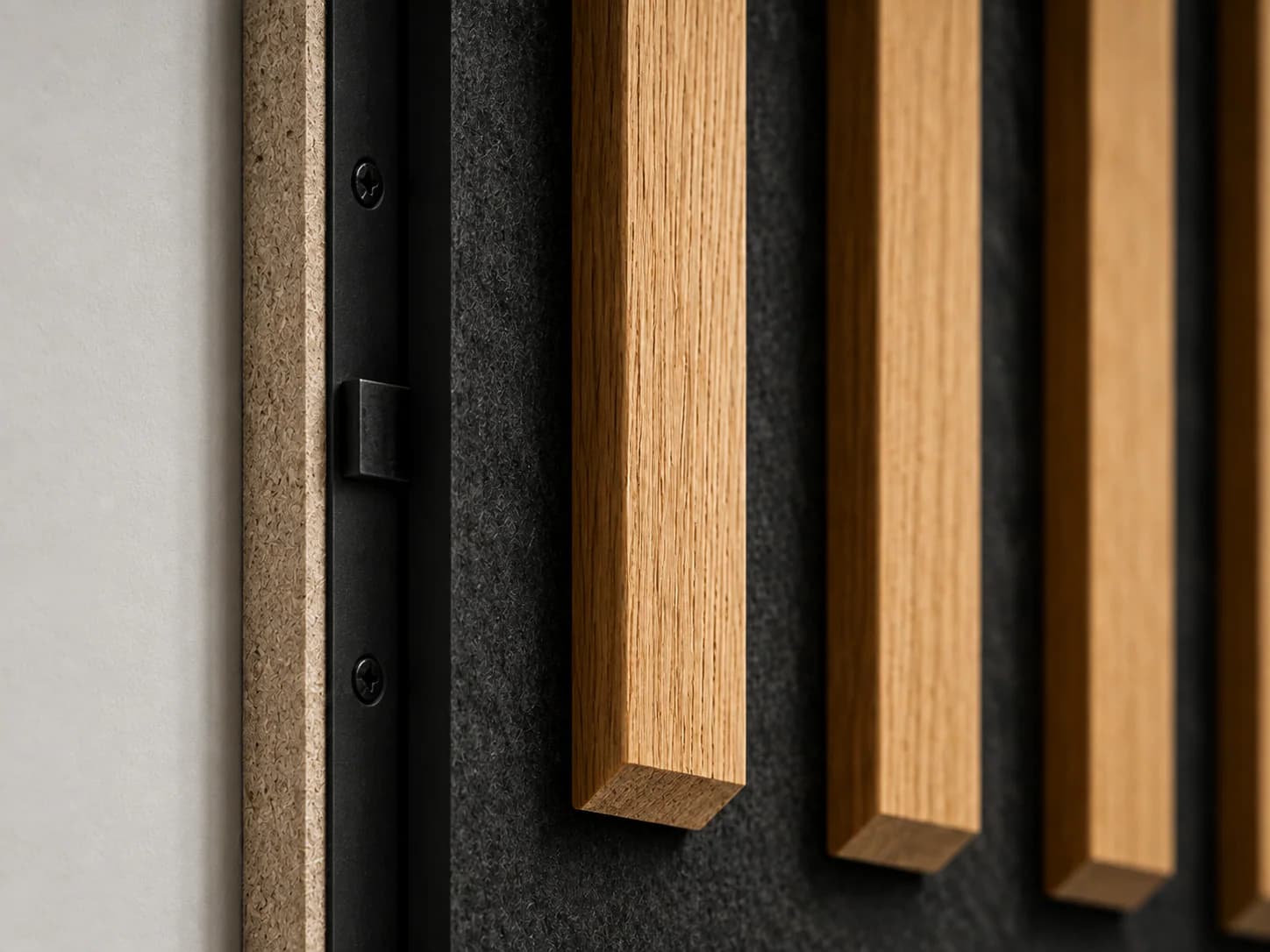 Timber Slat Acoustic edge and profile detail