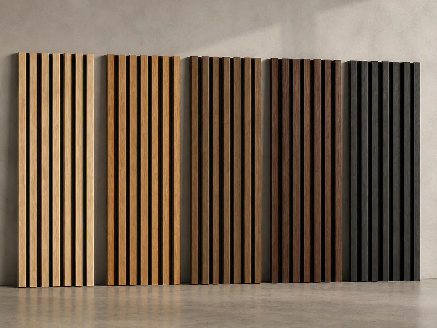 Timber Slat Acoustic finish variation