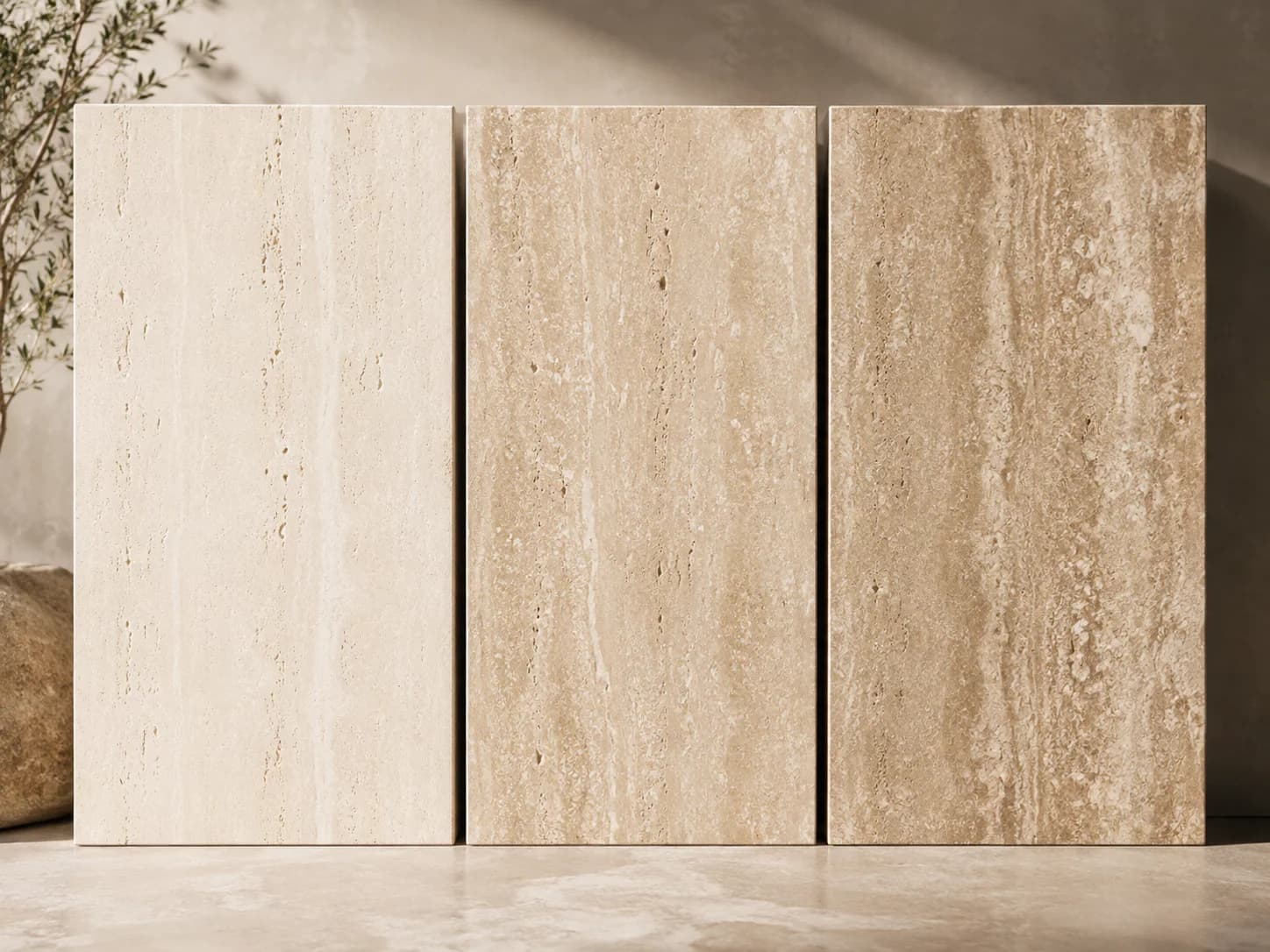 Travertine finish variation