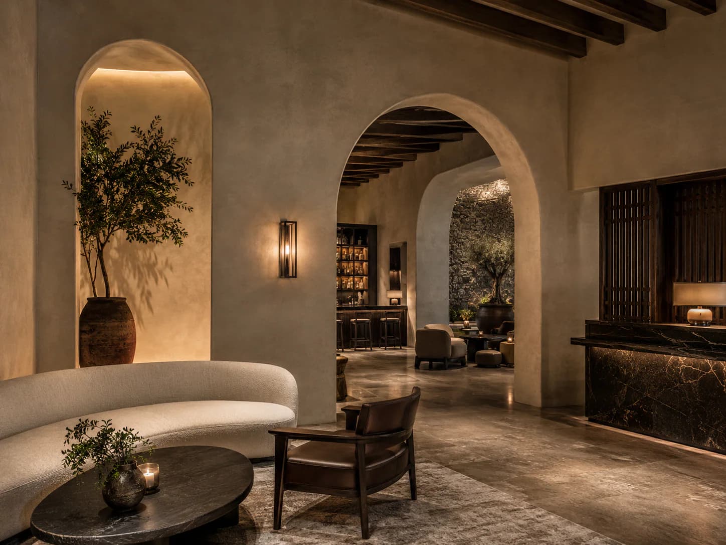 Venetian Plaster / Limewash commercial application