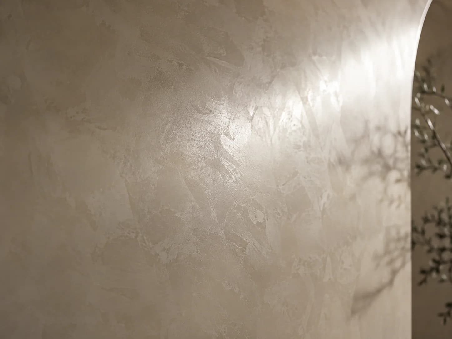 Venetian Plaster / Limewash edge and profile detail